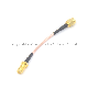 Rg316 RF Cable Male SMA to Outer Screw Inner Hole Female SMA Connector Coaxial Cable manufacturer