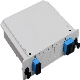 Free FTTH Cassette Type Fiber Optic PLC Splitter with Sc/Upc Connectors 09mm Myrayftth Patent 1X2