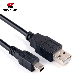 Sanguan Male a to Mini B 5 Pin Charging Cable USB T Port Data Cable for Digital Cameras MP3 MP4 Video Player