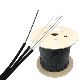  FTTH Self Supporting Singlemode 1hilo 2hilos 4hilos Flat Drop Cable with Steel Wire Messenger Gjyxch GJYXFCH