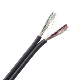 OEM Insulated Multiple Conductor Electric Hook up Cable UL2562 1.5mm/3mm/5mm Heat Resistant Flat Coaxial Cable