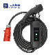  22kw Portable Charging Cable Type 2 3 Phase 32A Connector Mode 2 IEC 62196 to Red Cee Plug with 5 Meters Cable