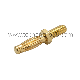  Custom 2.5mm 3.5mm 4mm Gold Bullet Connector Banana Plug Threaded Type for PCB Lithium Battery Pack