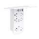  USB Wall Plug with Shelf Tray Light Sensitive Night Light 8 Hole Wireless Row Plug Lightning Protection Socket