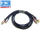Custom RCA AV Camcorder Video Cable 3.5mm Male to 3RCA Female Plug Stereo Audio Video manufacturer