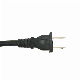 Black Neme 1-15p Plug with Spt Cable American Standard 2 Pins Plug