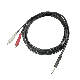  Electrical AV RCA Cable 6.35 Stereo Plug to 2 RCA Plug