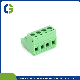 Green Terminal Block Plug-in -Pitch 2p 3p 4p 5p 6p 7p 8p 9p 10p-16p Straight Pin/Angle Pin Connection Terminal