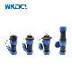 Wk21 Square Threaded Plug&Socket Connector Inline Mount Wire Cable Coupler Aviation Plug Waterproof Connector