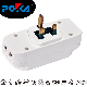 Adapter From UK Plug to Schuko 2 Pin Plug Converter