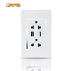  Factory Price Wall Mounted Dual Electrical Multi Socket with Double USB Type a