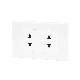 High Quality PC Material 2 Gang Electrical Wall Switch Socket