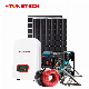  Htonetech 300watt Solar Panels Monocrystalline Factory 30 Kw Hybrid Inverter China Outdoor Solar Power System with V12 Engine Diesel Generator