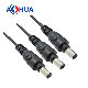 Customized M13 Quick DC 20AWG 22AWG Power Jack Male Female 5521 5525 Cable Connector