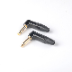  Right Angle 6.35mm Microphone Connector 1/4 Guitar Phone Cable Plug (X234R)