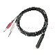  Audio Video Interconnect Cable 6.35 Female to 2 X 6.35 Ts Male Plug (FAC12)