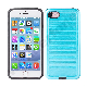 Plastic+TPU 2 in 1 Case with Dust-Proof Plug -Blue