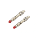 Nickle Plating Bullet Connector 4mm Banana Plug Male with Red Cap Rivet Type for ECG Cable