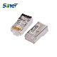  CAT6A SFTP Connector RJ45 Pass Test 3u Gold Plated Cat5e FTP Connector RJ45 Cat Shielded Plug