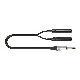 RoHS Approved Audio V Control Cable 2 6.35mm Female to 6.35mm Trs Plug