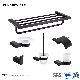  Modern 6 PCS Bath Hardware Set Modern Luxury Matte Black Hotel Bathroom Products Bath Accessories