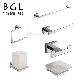  20700 Square Design Wall Mounted Zinc Bathroom Accessories Set