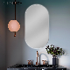 Ortonbath Newest Design Wholesale Home Dé Cor Luxury Rectangle Smart Glass Furniture LED Light Acrylic Illuminated Wall Mirror LED Mirror