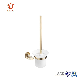 Bathroom Accessories Brass Golden Plated Toilet Brush Holder