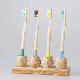 100% Natural Bamboo Toothbrush Biodegradable Bamboo Biodegradable Soft Wooden Brush Bristles Customized Color and Size