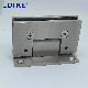  OEM ODM Tempered Glass Hardware Bn Pn Gp Pb Sb Finish Heavy Duty Shower Hinge Square Wall Mount for Glass Door