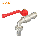 Ifan High Quality Brass Bibcock Long Red Handle Brass Bibcock Tap manufacturer