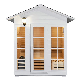  OEM Wooden Traditional Steam Outdoor Sauna with Waterproof Cover