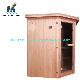 Traditional Wooden Dry Steam Sauna Room with Fiber Glass Door