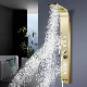  Golden Nickel Brushed Shower Panel Column Towers 304stainless Steel Waterfall SPA Jets Smart Shower Wall Panel Shower Panel