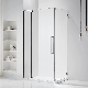  Hotaqi Stretchable Hinge Shower Door with Big Ajustable Range Bathroom Shower Enclosure