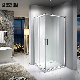 Factories Bathroom Square Sliding Doors Tempered Glass Simple Shower Enclosure manufacturer
