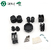 Matte Black Frameless Stainless Steel Sliding Glass Track Barn Shower Enclosure Hardware Kit