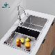 Tarja Fregadero Acero Inox Double Bowl Stainless Steel 201/304 Hand Made Organizer Kitchen Sink