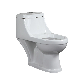  Cheap Price One Piece Ceramic Toilet with Big Outlet Hole