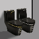 Luxury Black Gold Thread All-in-One Bathroom Modern Ceramic Toilet