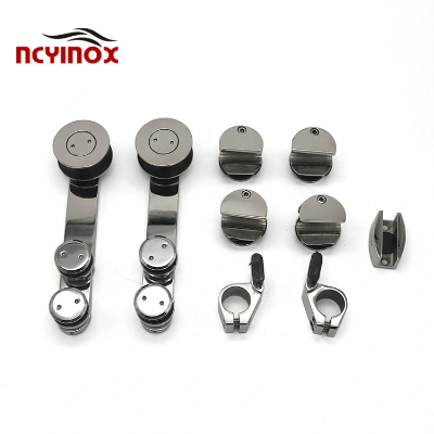 Bathroom or Office Roller System Sliding Door Soft Closing Hardware Fittings
