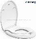 Toilet Seat Soft Close, Toilet Seat with Removable Child Seat, Quick Release for Easy Clean, Top Fixing, Heavy Duty UF Material Anti-Bacterial Toilet Seat White