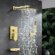  Embedded Concealed Hot Melt Shower Wall Bathroom Faucet Luxury Stainless Steel Tap Bathroom Taps Brass Set Shower Kit