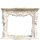  Factory Price Decorative Modern Indoor White Marble Victorian Fireplace