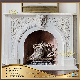 Classical European Style Natural Stone Carving Marble Fireplace Surround for Home Decoration