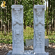 Hand Carved Decorative White Marble Pillar Greek Roman Figure Columns