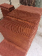  Commercial Building Material Chiseled Surface Red Sandstone Wall Cladding Tile