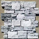 SMC-Cc178 Grey White Marble Cement Back Stacked Ledge Stone