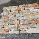 Cement Exterior Wall Stone Panel Golden Honey Slate Ledge Stone manufacturer