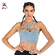  Dry Fit Seamless Crisscross Strappy Yoga Tops Wourkout Clothes Activewear Built in Bra Gym Tank Tops for Women Running Shirts
